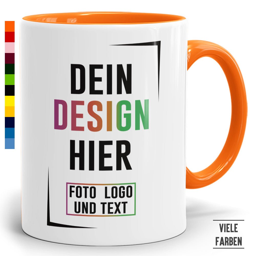 Zweifarbtassen Two Tone & Handle in 12 versch. Farben
