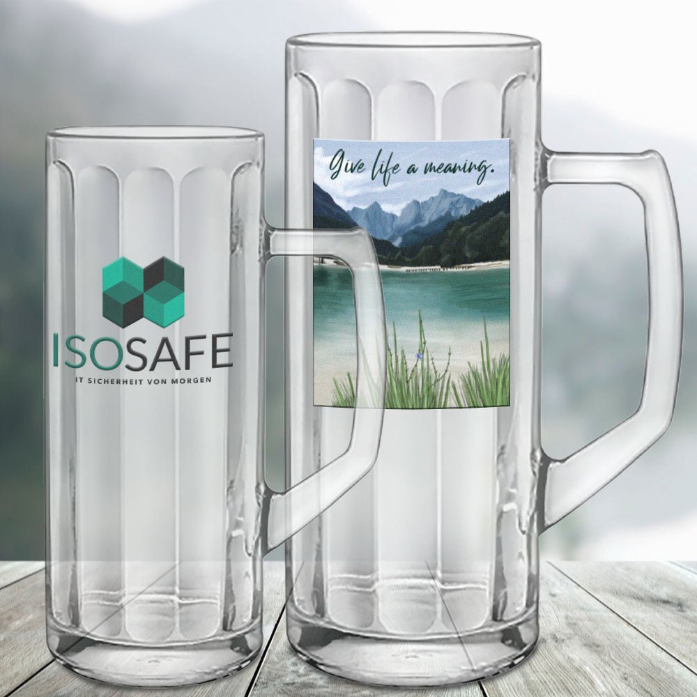 Glasseidel, Glaskrug 0,5 ltr in klar - Fototassen.de