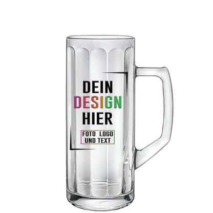 Glasseidel, Glaskrug 0,3 ltr in klar - Fototassen.de