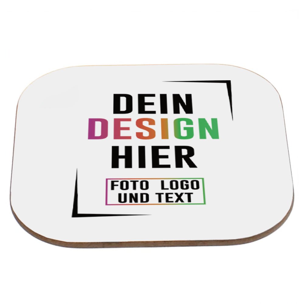 Hartfaser - Untersetzer 10 x 10 cm - Fototassen.de