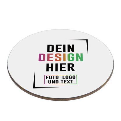 Hartfaser - Untersetzer Ø 9 cm - Fototassen.de