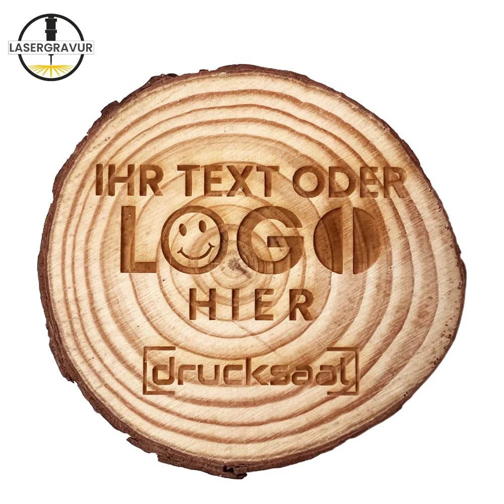 Untersetzer aus natürlichem Kieferholz - Naturschnitt - Fototassen.de