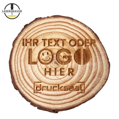 Untersetzer aus natürlichem Kieferholz - Naturschnitt - Fototassen.de
