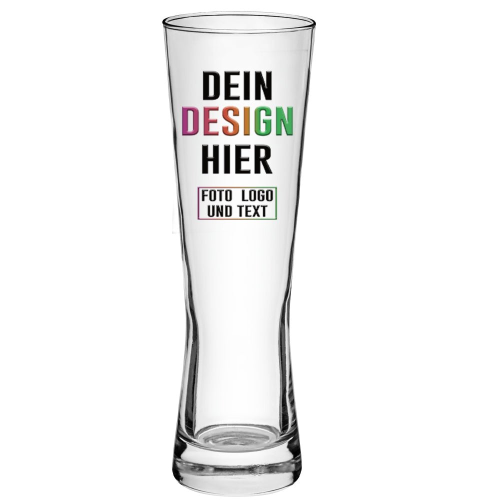 Premium Weizenglas 0,5 ltr für Foto und Logo - Fototassen.de