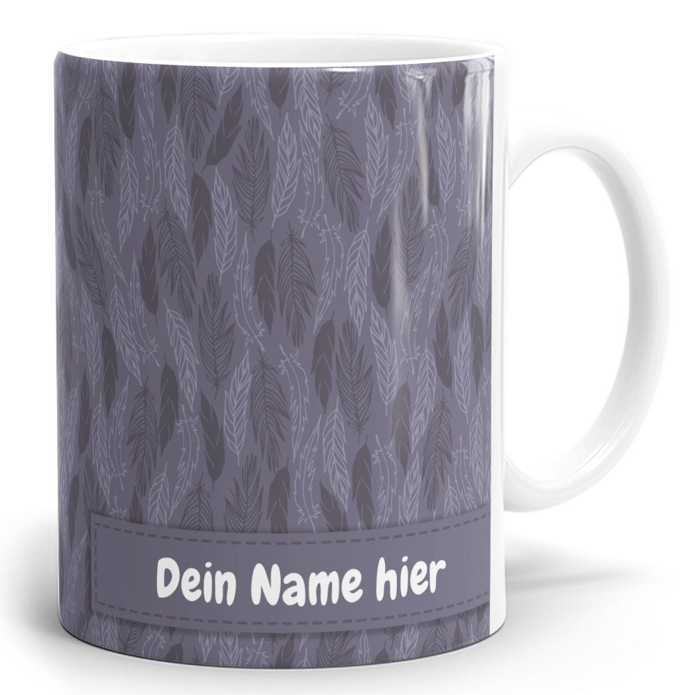 Panoramatasse "Dämmerung" mit eigenen Namen beschriften