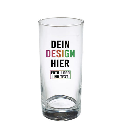 Trinkglas 0,25 ltr für Fotos und Logos - Fototassen.de