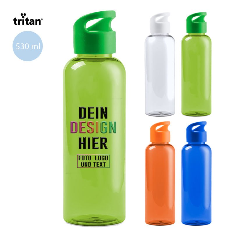 Tritan® Trinkflasche 530 ml BPA - frei - Fototassen.de