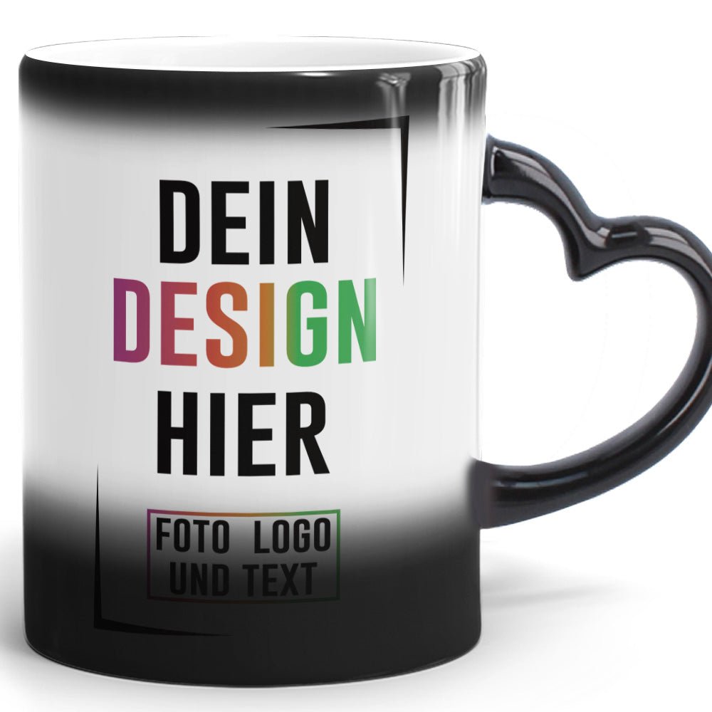 Zaubertasse mit Herzhenkel - Fototassen.de