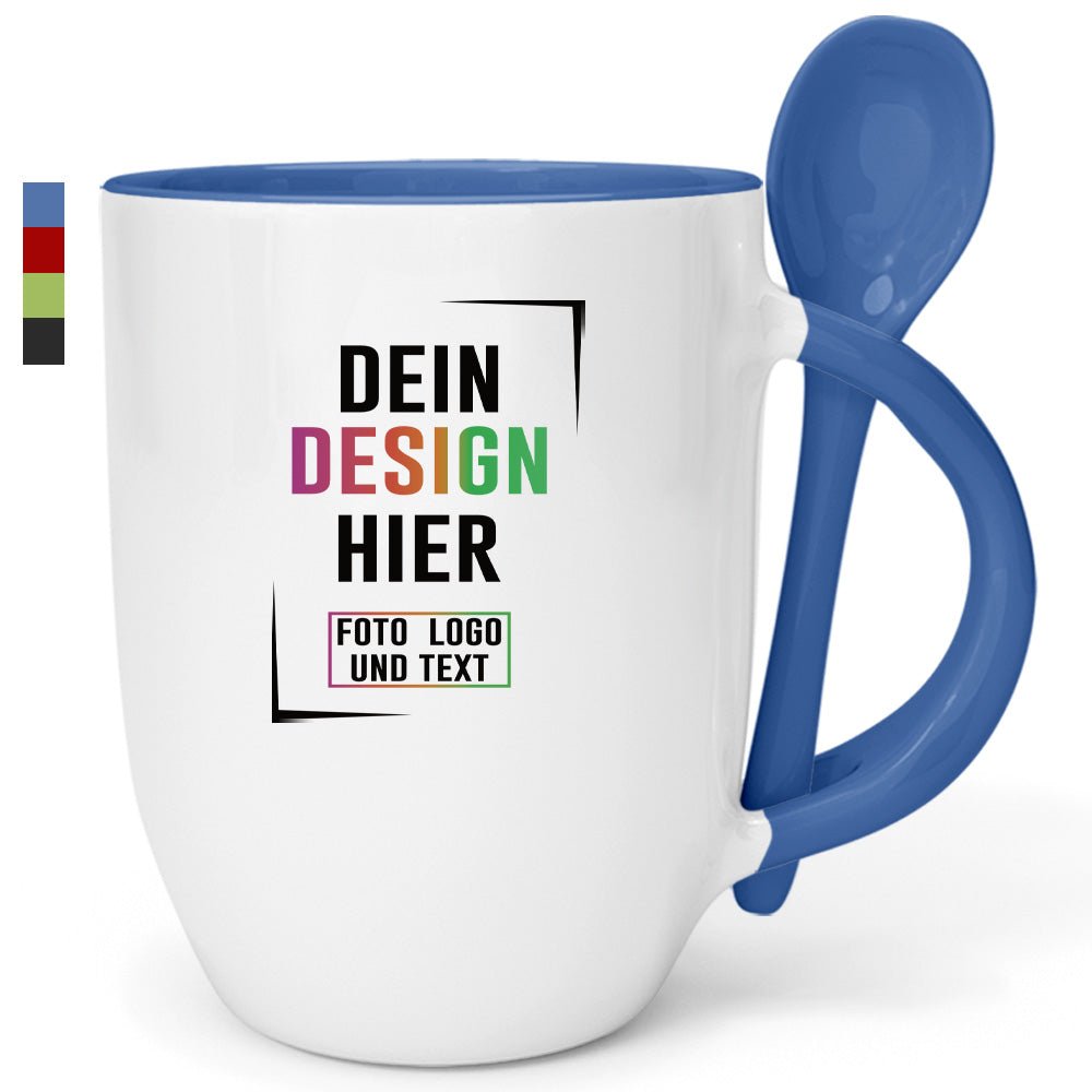 Löffelbecher Keramik in vielen Farben - Fototassen.de