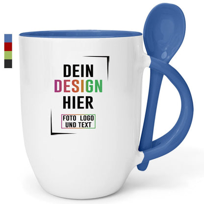 Löffelbecher Keramik in vielen Farben - Fototassen.de