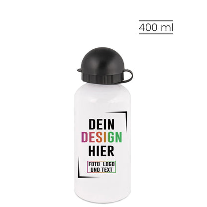 Kinder Trinkflasche aus Aluminium in versch. Größen - Fototassen.de