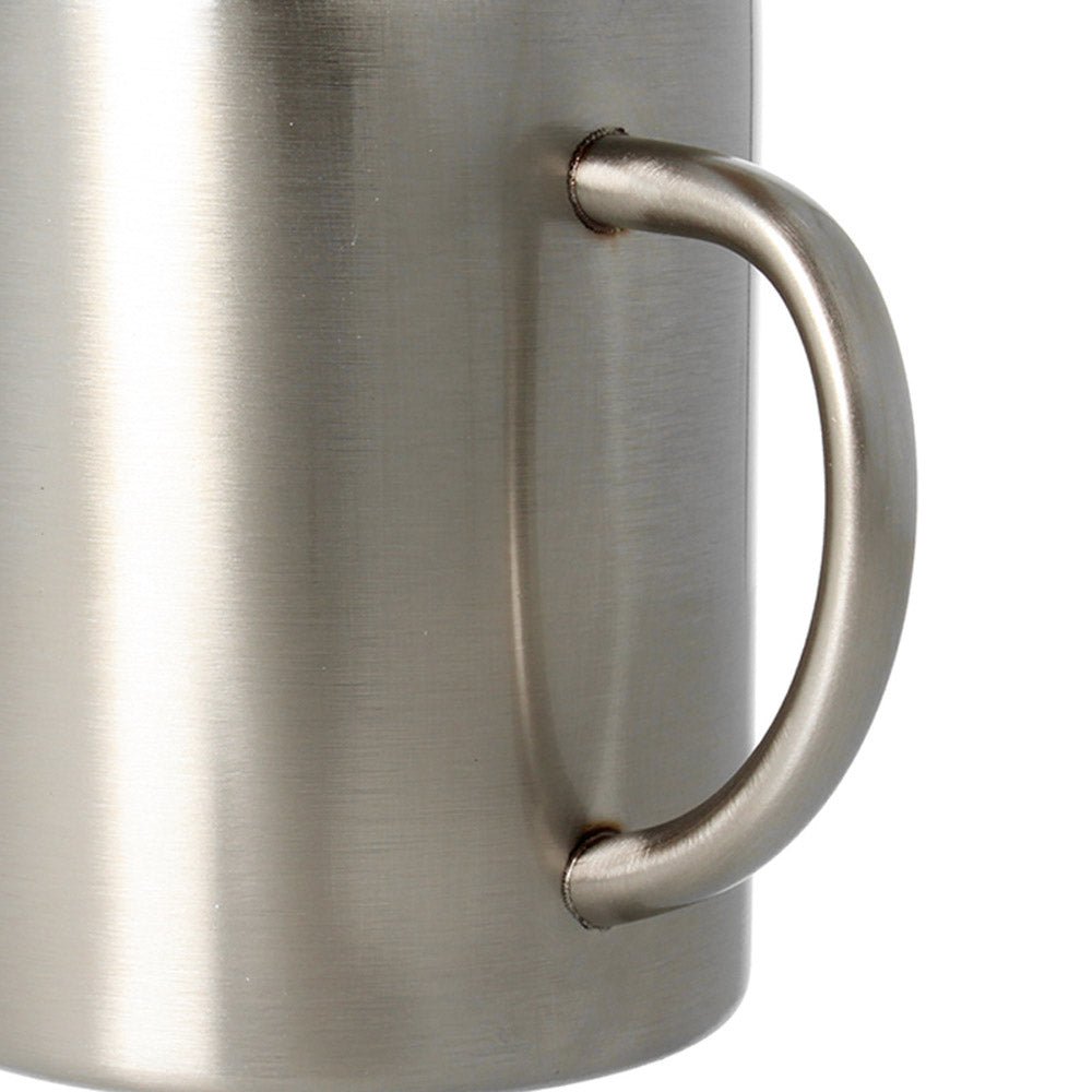 Edelstahltasse Silber gross - Fototassen.de