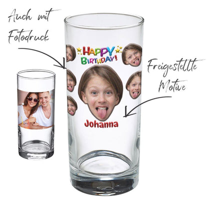 Trinkglas 0,25 ltr für Fotos und Logos - Fototassen.de