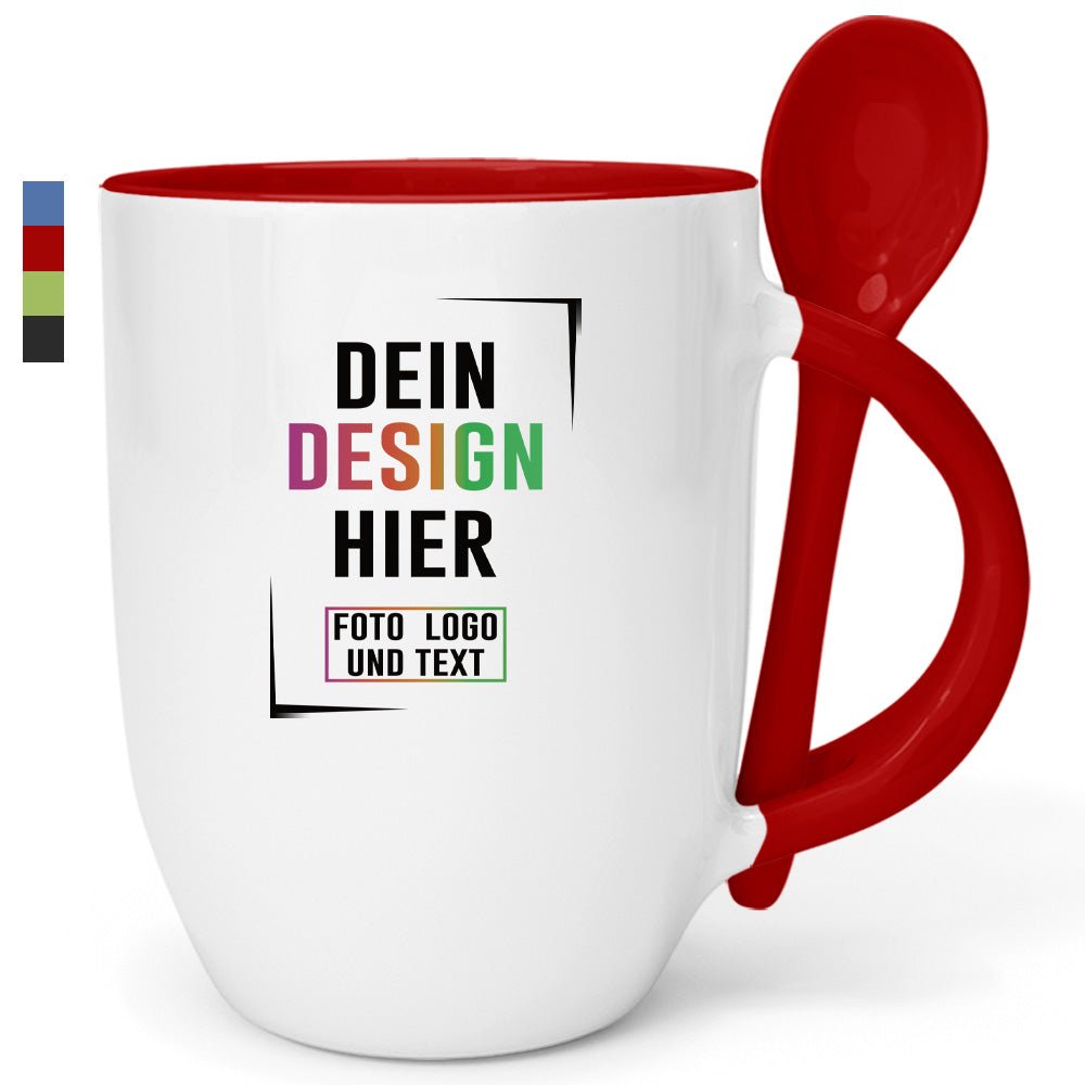 Löffelbecher Keramik in vielen Farben - Fototassen.de