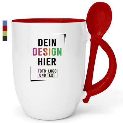 Löffelbecher Keramik in vielen Farben - Fototassen.de
