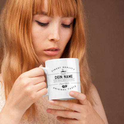 Vintage Design "Feinste Qualität" - Fototassen.de