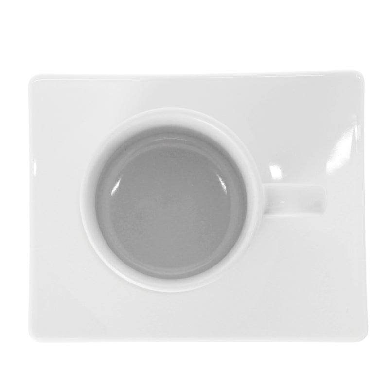 Kaffeetasse Melange aus Keramik mit Unterteller - Fototassen.de