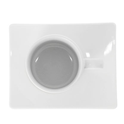 Kaffeetasse Melange aus Keramik mit Unterteller - Fototassen.de