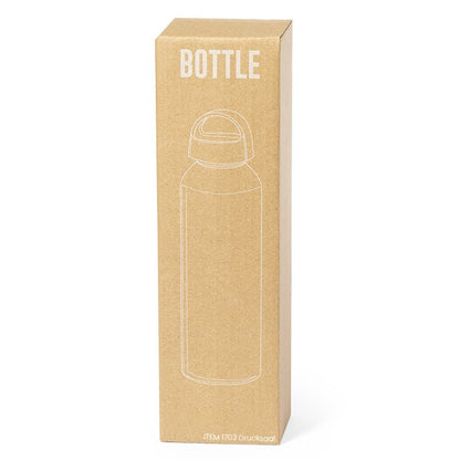 Trinkflasche 800 ml aus Aluminium in Schwarz od. Silber - Fototassen.de