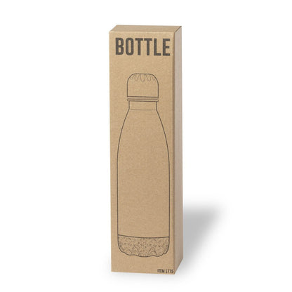Trinkflasche aus Edelstahl 750ml mit Korkboden - Fototassen.de