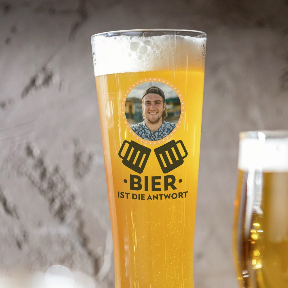 Premium Weizenglas 0,5 ltr für Foto und Logo - Fototassen.de