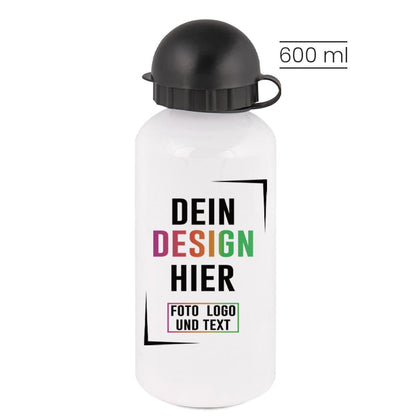 Kinder Trinkflasche aus Aluminium in versch. Größen - Fototassen.de