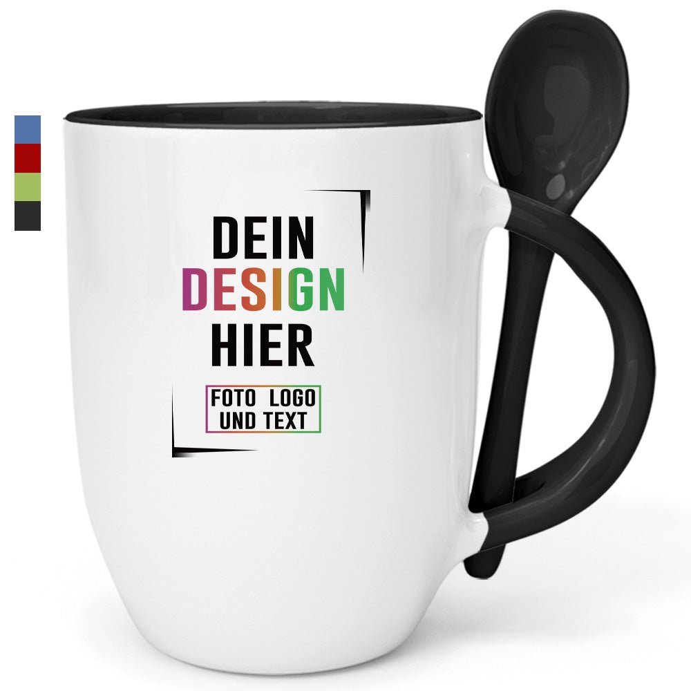 Löffelbecher Keramik in vielen Farben - Fototassen.de