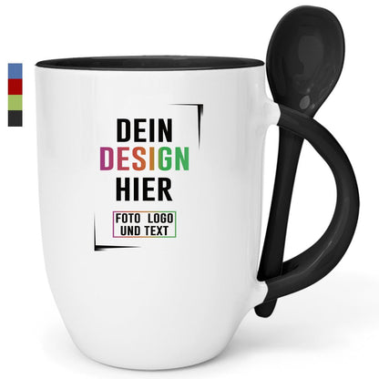 Löffelbecher Keramik in vielen Farben - Fototassen.de