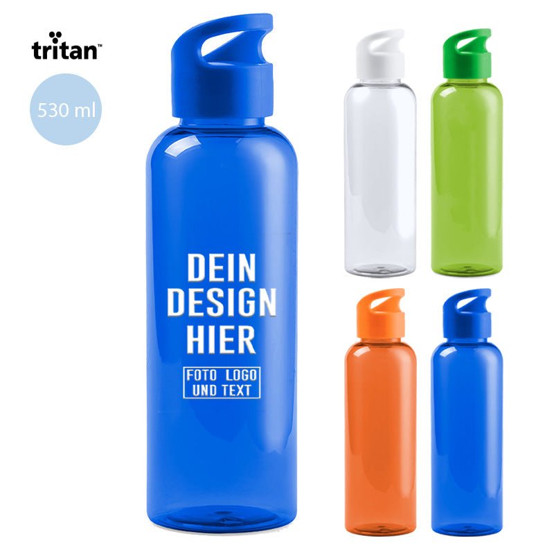 Tritan® Trinkflasche 530 ml BPA - frei - Fototassen.de