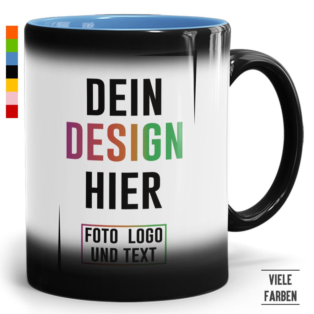 Zaubertasse mit verschiedenen Innenfarben - Fototassen.de