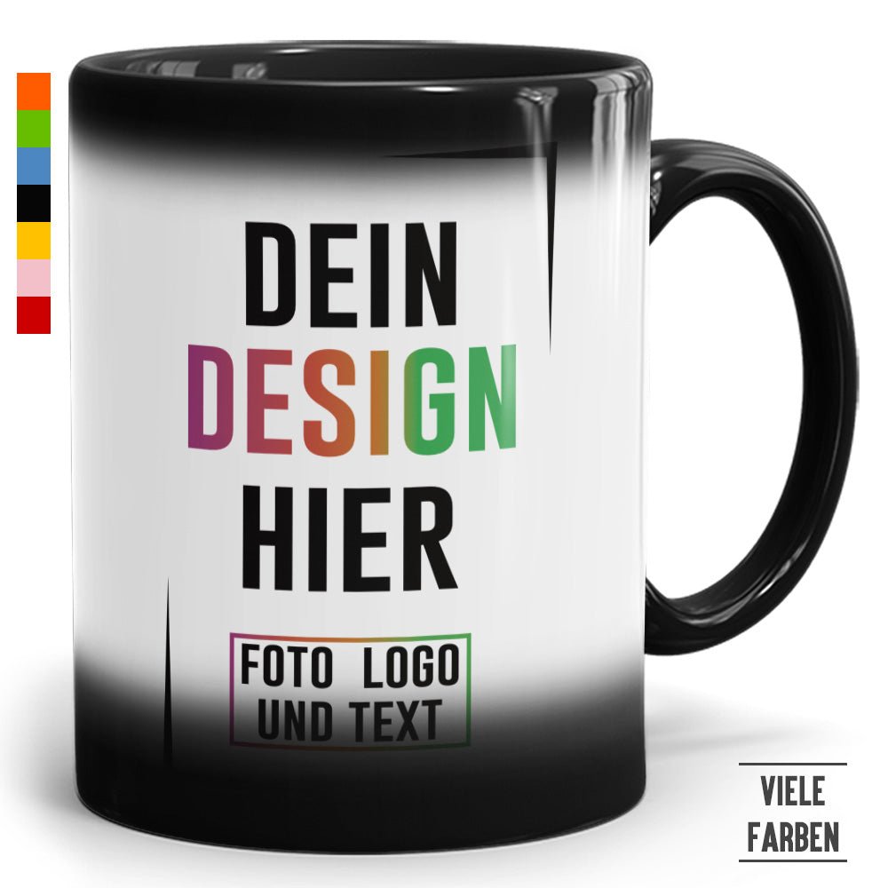 Zaubertasse mit verschiedenen Innenfarben - Fototassen.de