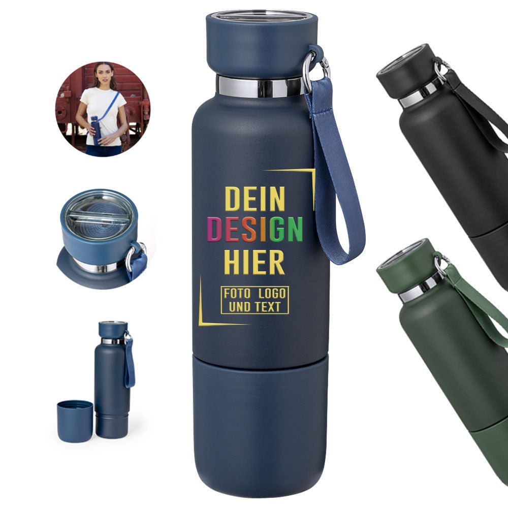 Thermosflasche, Thermoskanne 500 ml aus Edelstahl - Fototassen.de