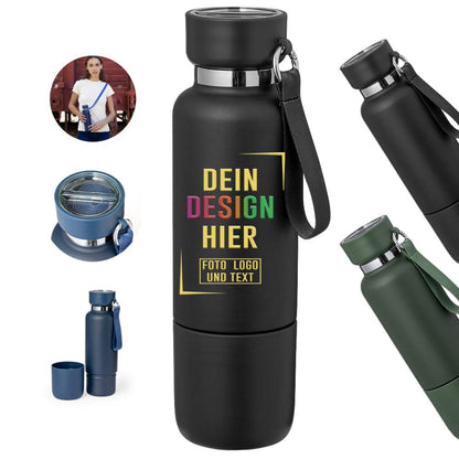 Thermosflasche, Thermoskanne 500 ml aus Edelstahl - Fototassen.de