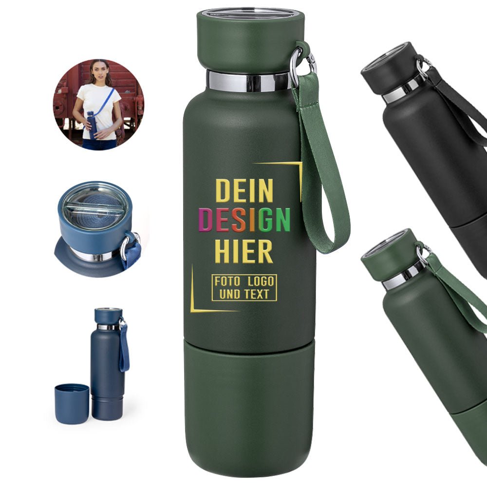 Thermosflasche, Thermoskanne 500 ml aus Edelstahl - Fototassen.de