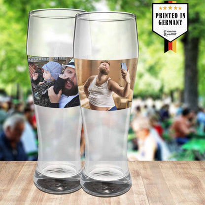 Weizenglas 0,5 ltr bedrucken mit Foto oder Logo - Fototassen.de